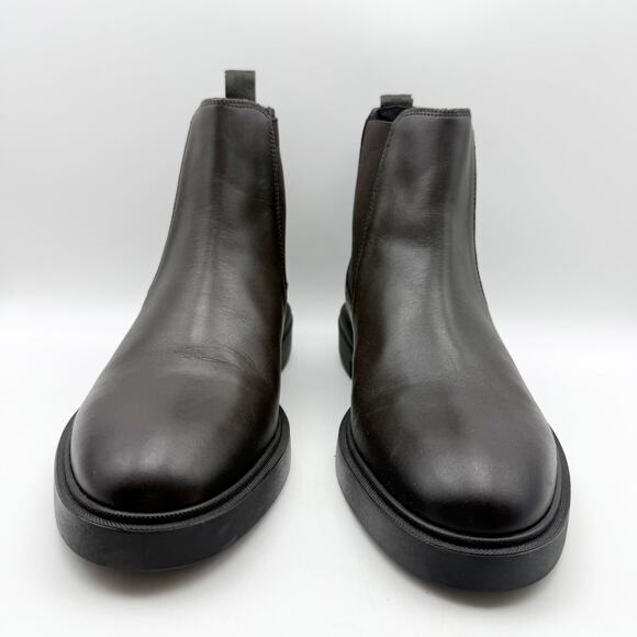 Boss Mens Calev Chelsea Ankle Boots EU 40 US 7 Dark Brown Leather NWOB - Picture 6 of 12